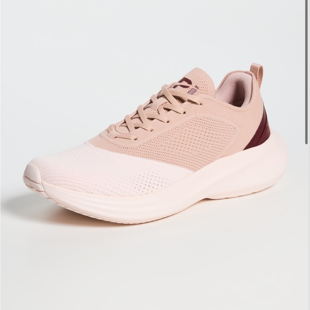 APL Techloom Dream Sneakers
$275 won size 7 
Color: Creme/Rose Dust/Burgundy